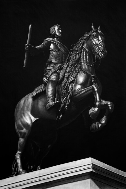 Philip IV of Spain, pastello su carta, 200 x 140 cm, 2016