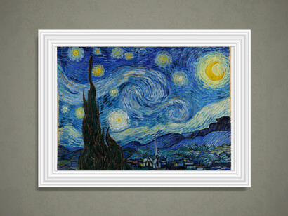 A noite estrelada, de Van Gogh. A contrastar temos o local onde Van Gogh pintou “A noite estrelada” e outros quadros célebres: em Saint-Rémy-de-Provence