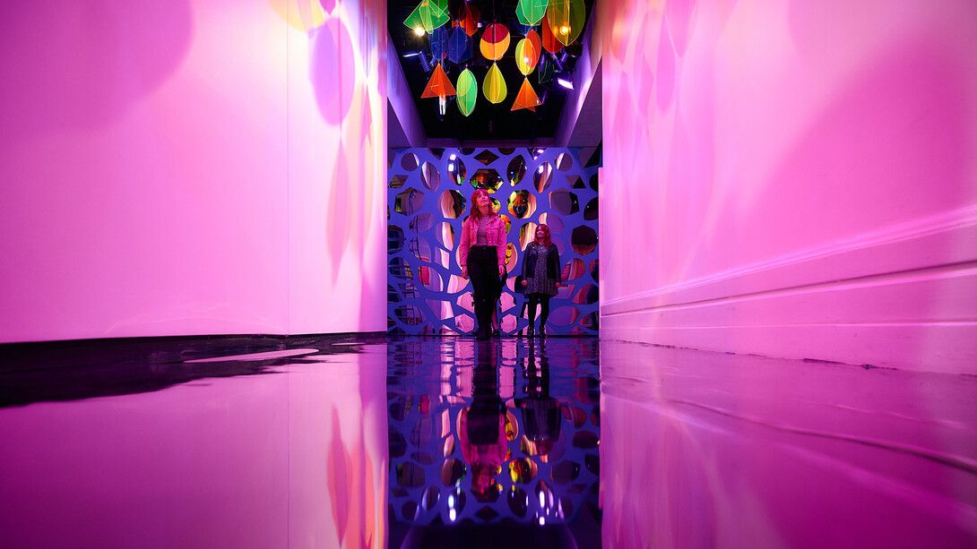 Joy. See it. Share it, artwork in exhibition. Courtesy of Immigration Museum
