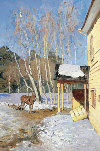 Isaac Levitan, March, 1895, detail