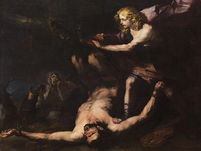 Luca Giordano, Apollo e Marsia Capodimonte. ph.L.Romano