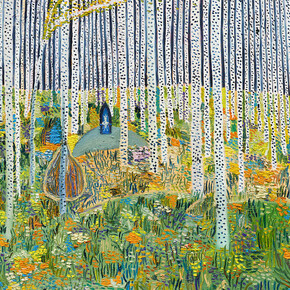 Matthew Wong, Vincent van Gogh. Letzte zuflucht malerei, kunstwerk in der ausstellung. Mit freundlicher genehmigung des Albertina Museums