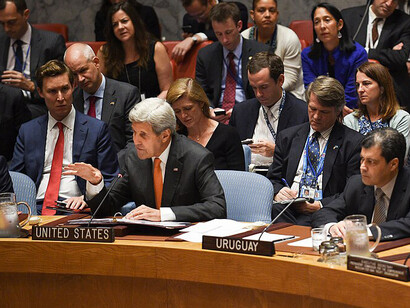 On 23 September 2016, during a United Nations Security Council meeting, U.S. Secretary of State John Kerry and Uruguay’s Deputy Permanent Representative to the UN, Luis Bermúdez, participated in the session
