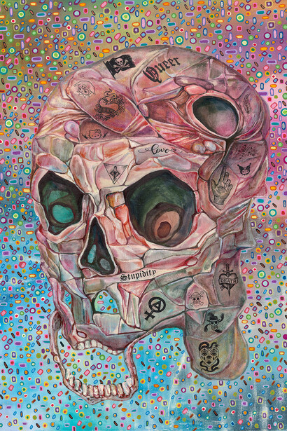 Jang Pa, Gore deco – Stupidity, 2025. Courtesy of Kukje Gallery 