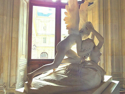 'Amore e Psiche' (1793) Antonio Canova nel Museo del Louvre, Parigi (Francia)