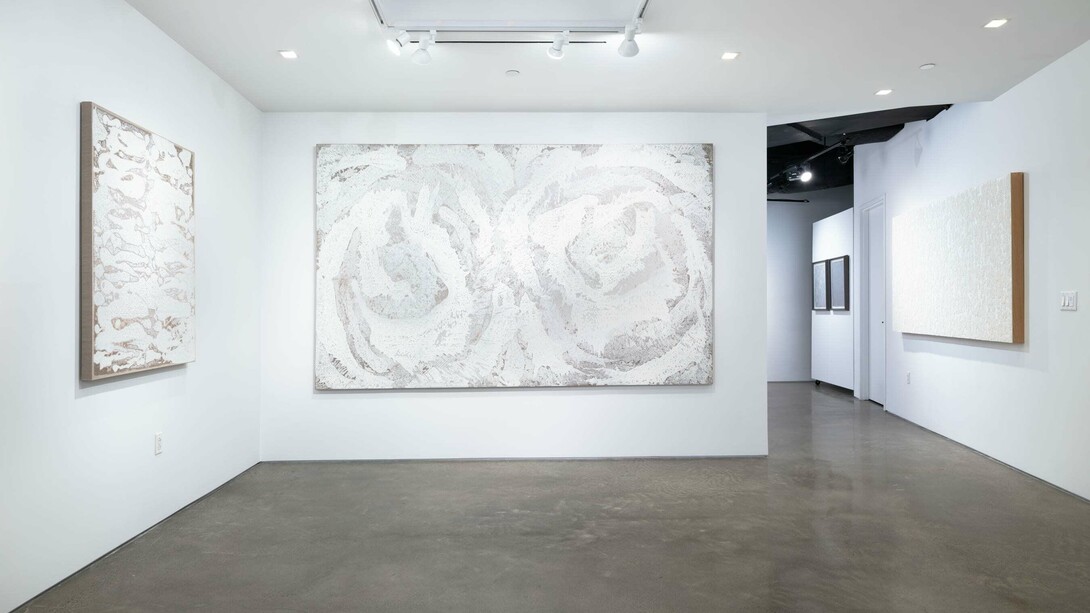 Martin Kline. In Monochrome, exhibition view. Courtesy of Heather Gaudio Fine Art
