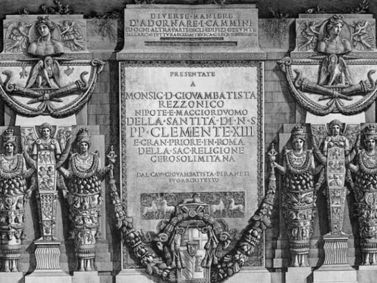 Giovanni Battista Piranesi, Diverse Maniere d'adornare i cammini ed ogni altra parte degli edifizi desunte dall'architettura Egizia, Etrusca, e Greca con un Ragionamento Apologetico in defesa dell'Architettura Egizia, e Toscana – 1769, © Sir John Soane’s Museum/Factum Arte