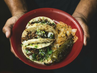 L'impiattamento di un tacos