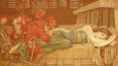 "Snowdrop and the seven little men", John D. Batten (1897). Un biancore che ha conosciuto il rossore. Una neve che ha conosciuto il fuoco