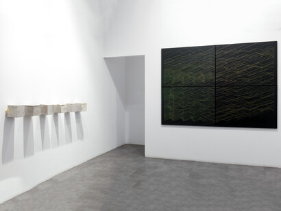 Various artitst, Entrelíneas, exhibition view. Courtesy of La Cometa Gallery