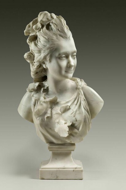 Jean-Antoine Houdon (1741–1828), The Comtesse du Cayla, 1777, Marble, The Frick Collection, New York, Photo: Michael Bodycomb