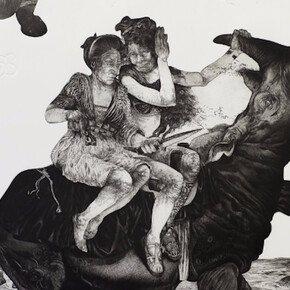 Diane Victor, The Rhino Who Looks at the Sky, 2013. Courtesy of David Krut Projects