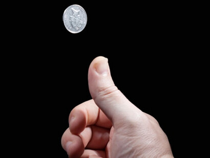 Pero una moneda cuántica puede estar en dos estados al mismo tiempo: cara y cruz, mitad cara, mitad cruz