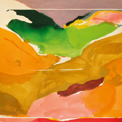 Helen Frankenthaler, Nature Abhors a Vaccum, acrylic on canvas. Courtesy of the Gagosian Gallery