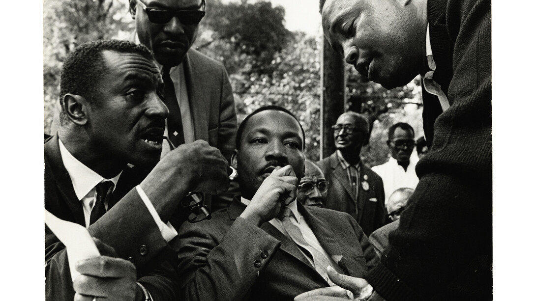 Bob Fitch, Martin L. King (Dr Martin Luther King Jr.), Birmingham, Alabama, United States of America, December 1965, Gelatin silver print, BS.2005.177499 / 106-364, The Black Star Collection, Ryerson Image Centre
