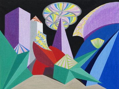 Giacomo Balla, Feu d'artifice, 1916-1917. Mit freundlicher Genehmigung des Mart