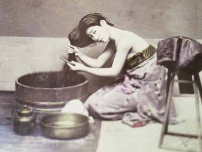 Anonyme, Photographie érotique, entre 1870 et 1910.

