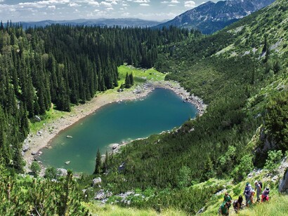 Montenegro. Vista aérea do Parque Nacional de Durmitor