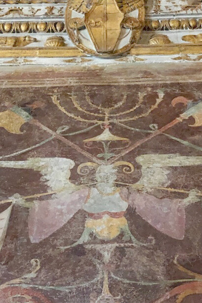 Rome, (Vatican), Borgia Apartment, detail of the wall decoration (Photograph by Brenda Lee Bohen) 