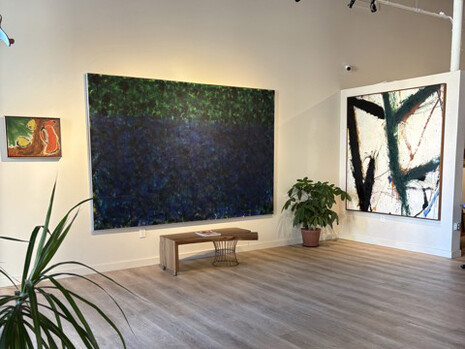 Modern masters: Norman Bluhm, exhibition view. Courtesy of Montanaro Fine Art