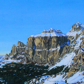 Temple-Green Valley, oil on linen, 16x45.