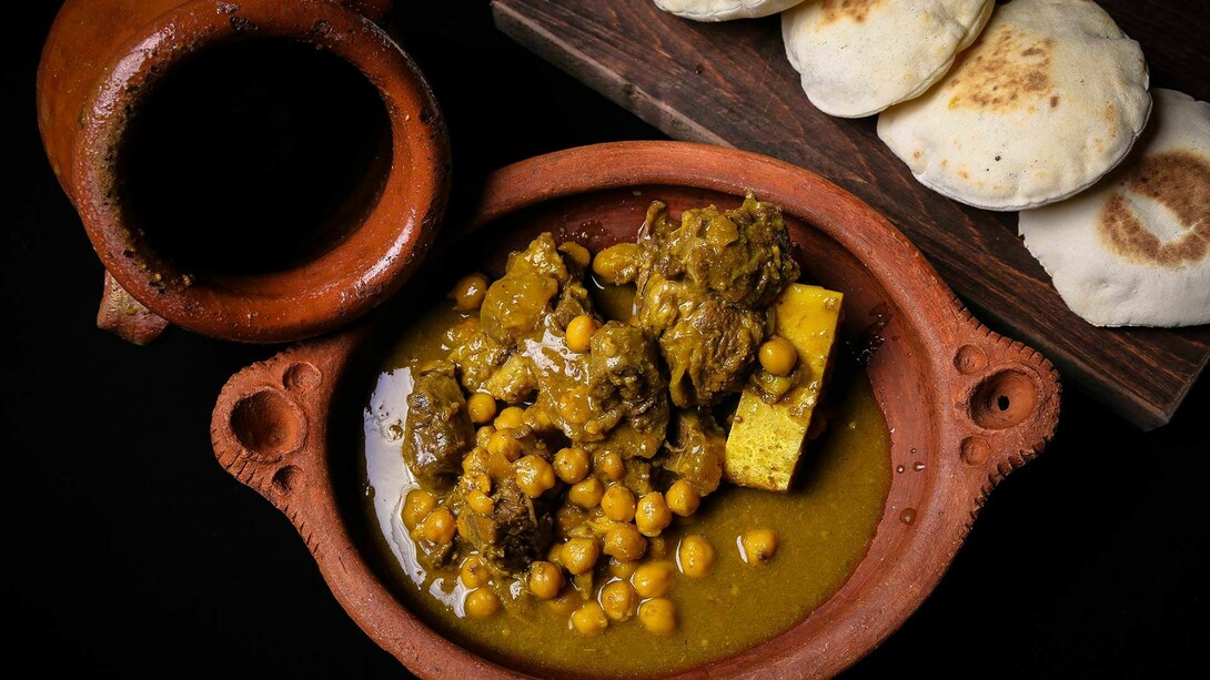 Tangia (Tanjia) is a typical dish of Marrakech (Morocco)