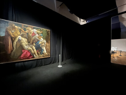 Attorno a Tintoretto. La deposizione. Quattro artisti contemporanei sfidati da un capolavoro, vista della mostra. Per gentile concessione del Museo Diocesano