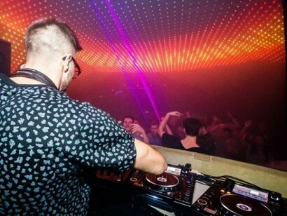Ben Cain, during a DJ session