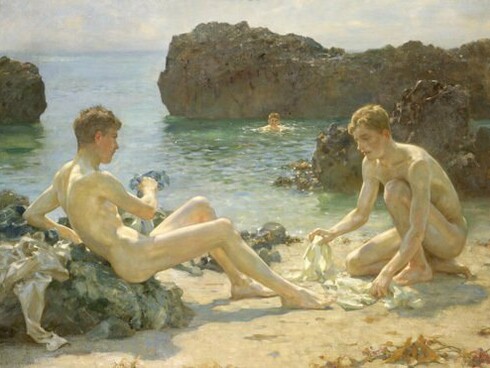 «Los bañistas», Henry Scott Tuke (1858-1929)