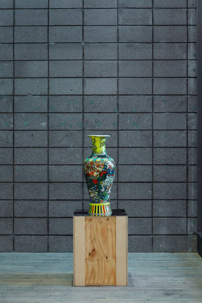 Installation view of Meekyoung Shin’s Translation Series, 2011 Soap, pigment, fragrance, varnish, 85 x 38 x 38 cm