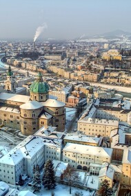 Salisburgo in una giornata d'inverno