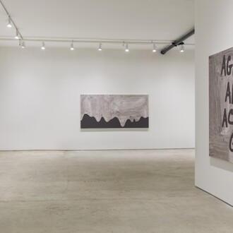 Carl Ostendarp, Exhibition view. Courtesy of Elizabeth Dee