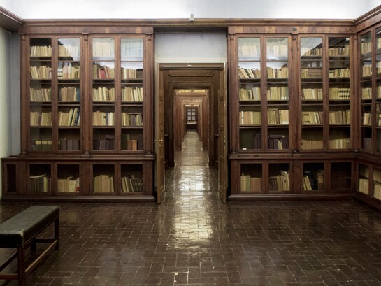Biblioteca Classense è una storica biblioteca sita nella città di Ravenna, qui una foto della sala dei libri rari