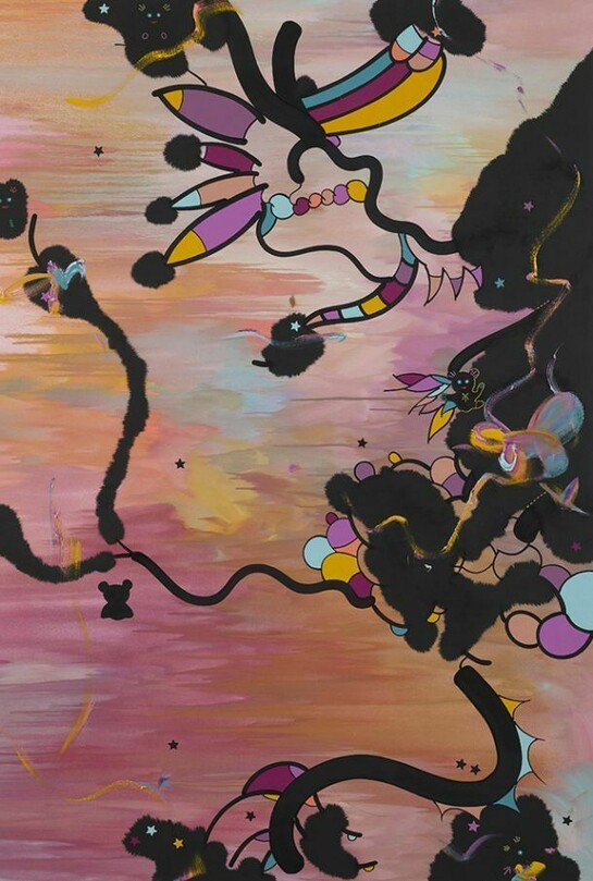 Fiona Rae, Everything will be beyond your thinking, 2012, Oil on canvas, 213.4 x 175.3 cm