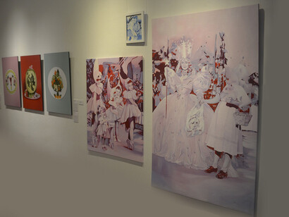 Ivanna Yujimetz; Tía Flory no me suelte la mano, 2020. Acrílico-tela 