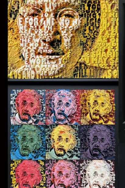 AvRaam, Stratified perceptions. A journey through color, light, and form. From the Spectrum Miami fair. Courtesy of Redwood Art Group