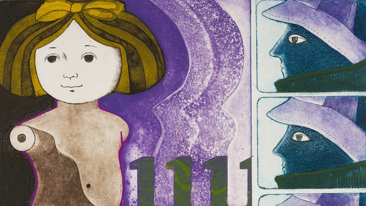 Leticia Tarragó, Muñeca 2, del portafolio Diez grabados mexicanos [Doll 2, from the portfolio Ten mexican prints] (detail), circa 1970. Courtesy of Blanton Museum
