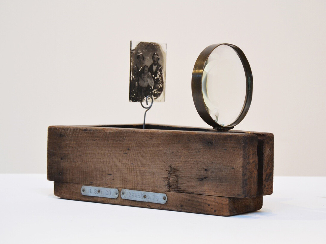 George-Ann Gowan, Opti Parralleloscope, 2013, Mixed media, 8.5 x 12 x 7.25 inches