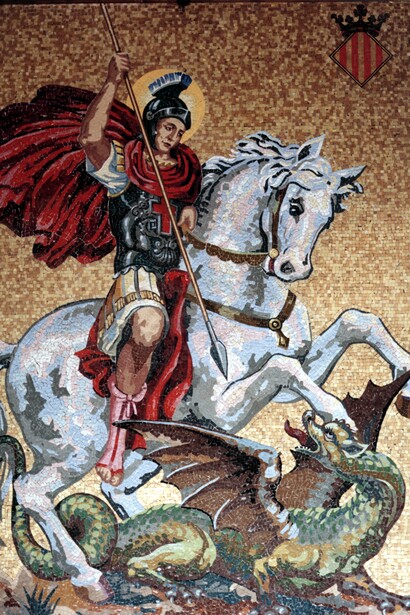 San Jorge and the dragon
