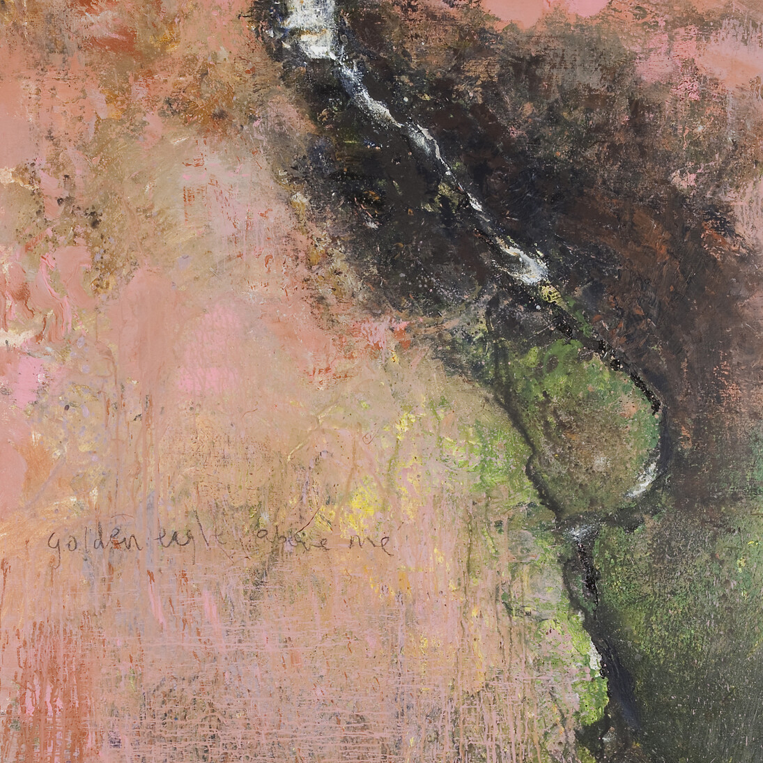 Kurt Jackson, Golden eagle above me, 2012, mixed media on linen 183 x 122 cm, © Kurt Jackson 2014