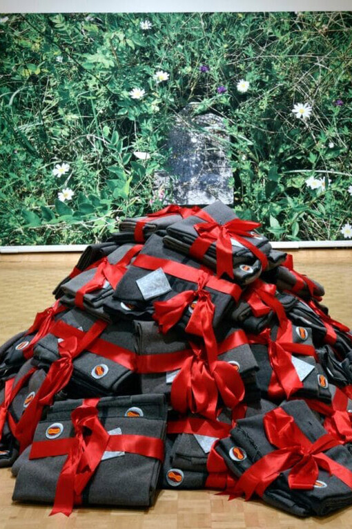 Ruth Cuthand, Extirpate this execrable race, 2018. Courtesy of AGH