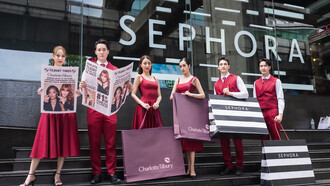 Charlotte Tilbury x Sephora showcasing the makeup collection and the essence of beauty