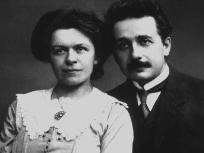 Einstein junto a Mileva Maric