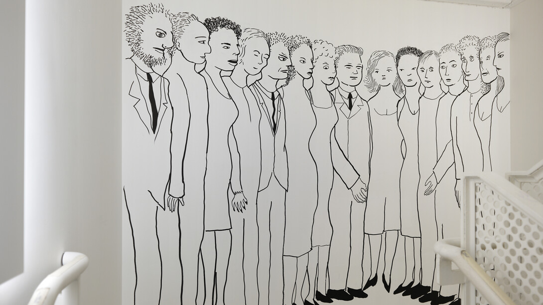 David Byrne, On view, exhibition view. Courtesy of Pace Gallery