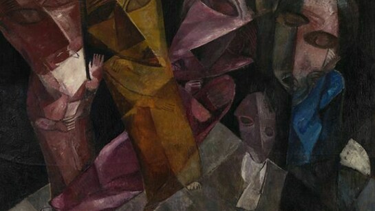 Lasar Segall (1891-1957), Eternal Wanderers, 1919, Oil on canvas, 54 3/8 x 72 ½ in. (138 x 184 cm), Lasar Segall Museum, IBRAM/Ministry of Culture. Photo: Jorge Bastos