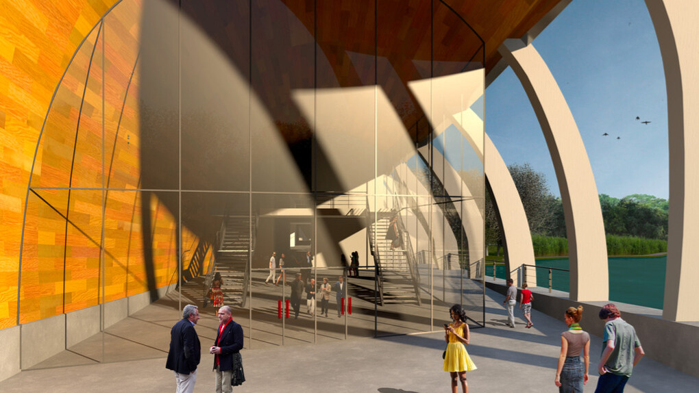 Rendering dell'interno del Ponte