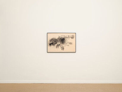 Sydney Acosta, Eros red nights, exhibition view. Courtesy of Hoffman Donahue