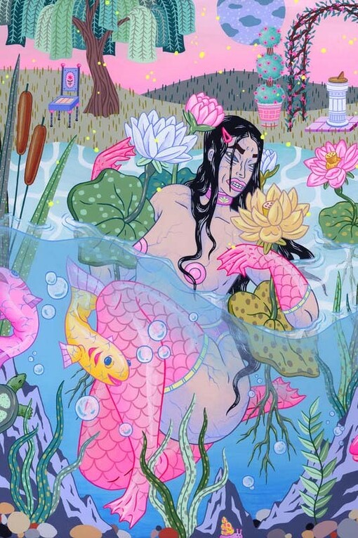 Not A Flower Alone. Courtesy of Corey Helford Gallery