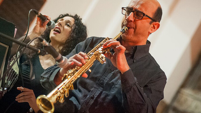 Max Fuschetto con Antonella Pelilli, foto Antonio Coppola