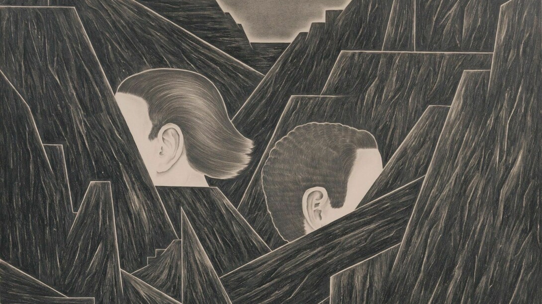 ROBYN O'NEILGovernment Bureau (after Tooker), 2016Graphite on paper22 3/4 x 30 in. Sheet25 3/4 x 32 3/4 in. Frame(RO0097)Courtesy of Susan Inglett Gallery, NYC.